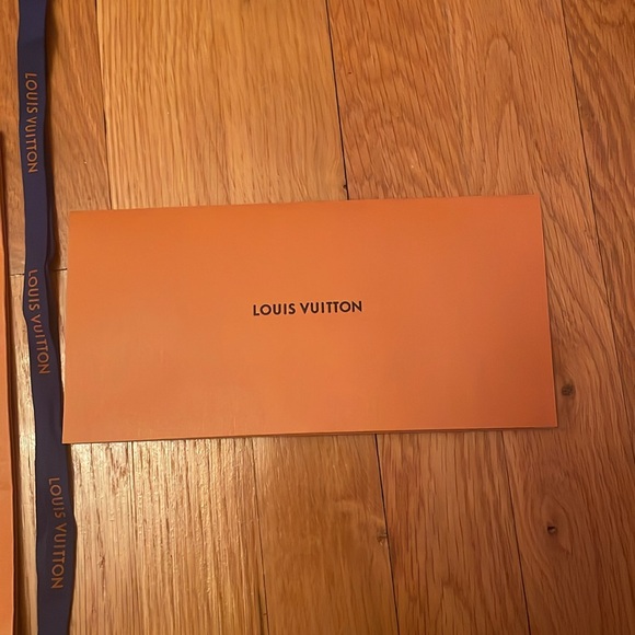 Two Louis Vuitton Shopping Bags, Ribbon, and Envelope - Picture 2 of 6
